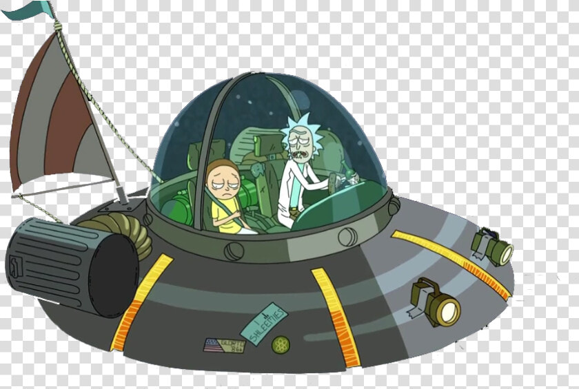 Transparent Rick And Morty Png   Rick And Morty Flying Saucer  Png DownloadTransparent PNG