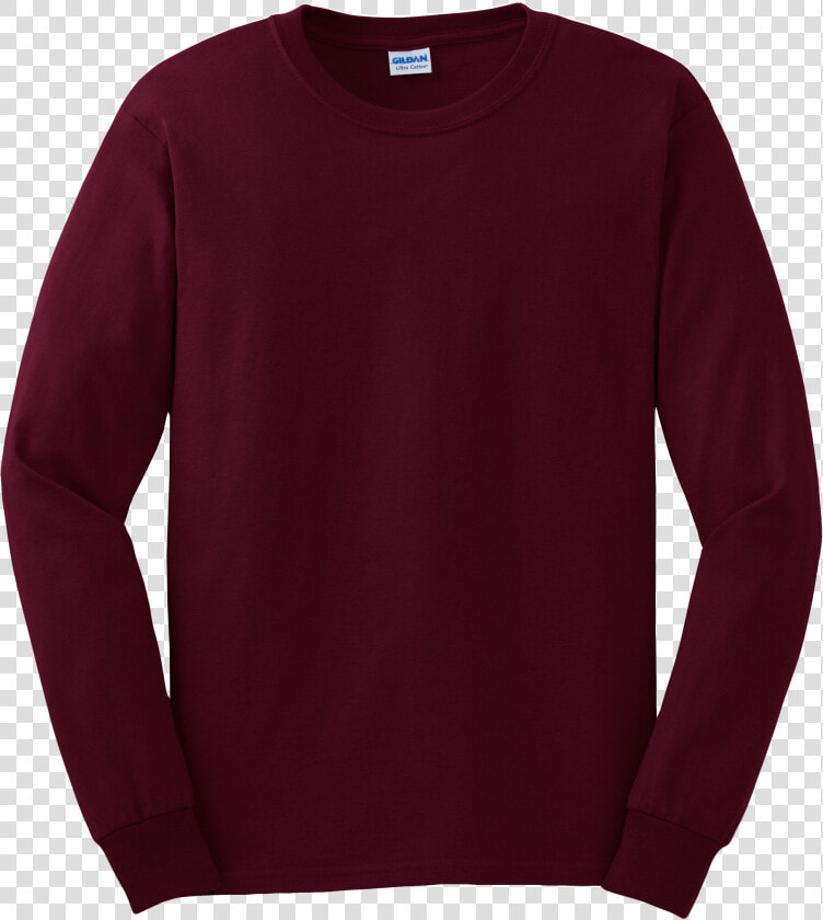 Kaos Lengan Panjang Maroon  HD Png DownloadTransparent PNG