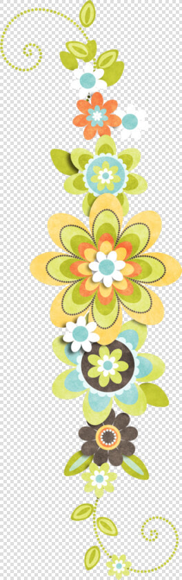 Kmill Tallfloralcluster Png Pinterest   Flower Vertical Border Png  Transparent PngTransparent PNG