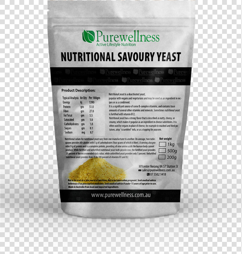 Purewellness Nutritional Yeast Flakes 500g   Png Download   Nutritional Yeast  Transparent PngTransparent PNG