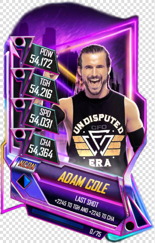 Adamcole S5 23 Neon   Wwe Supercard Neon Cards  HD Png DownloadTransparent PNG