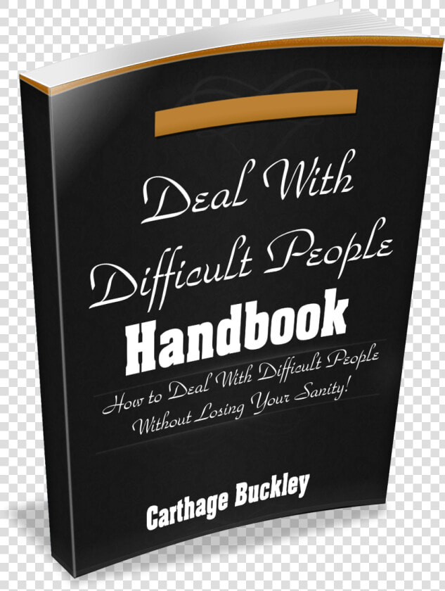 Dealing With Difficult People 3d Png   Book Cover  Transparent PngTransparent PNG