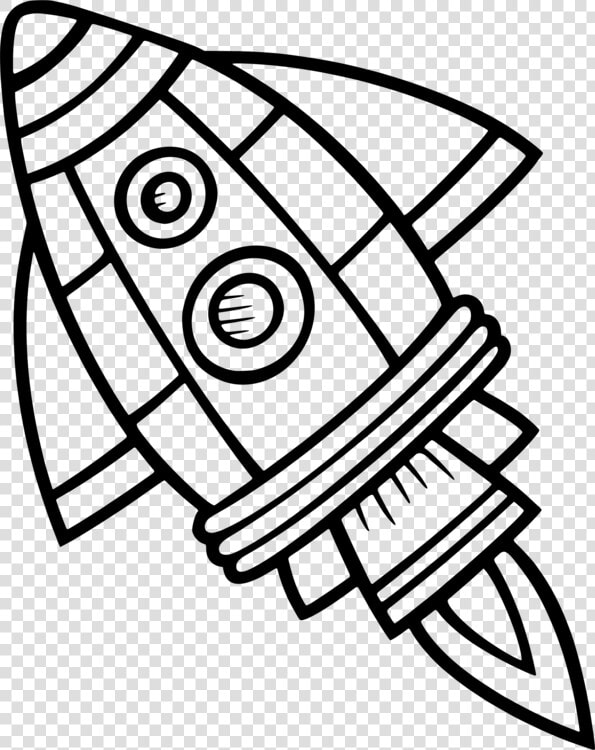 Spacecraft Drawing Black And White Rocket Computer   Black And White Rocket  HD Png DownloadTransparent PNG