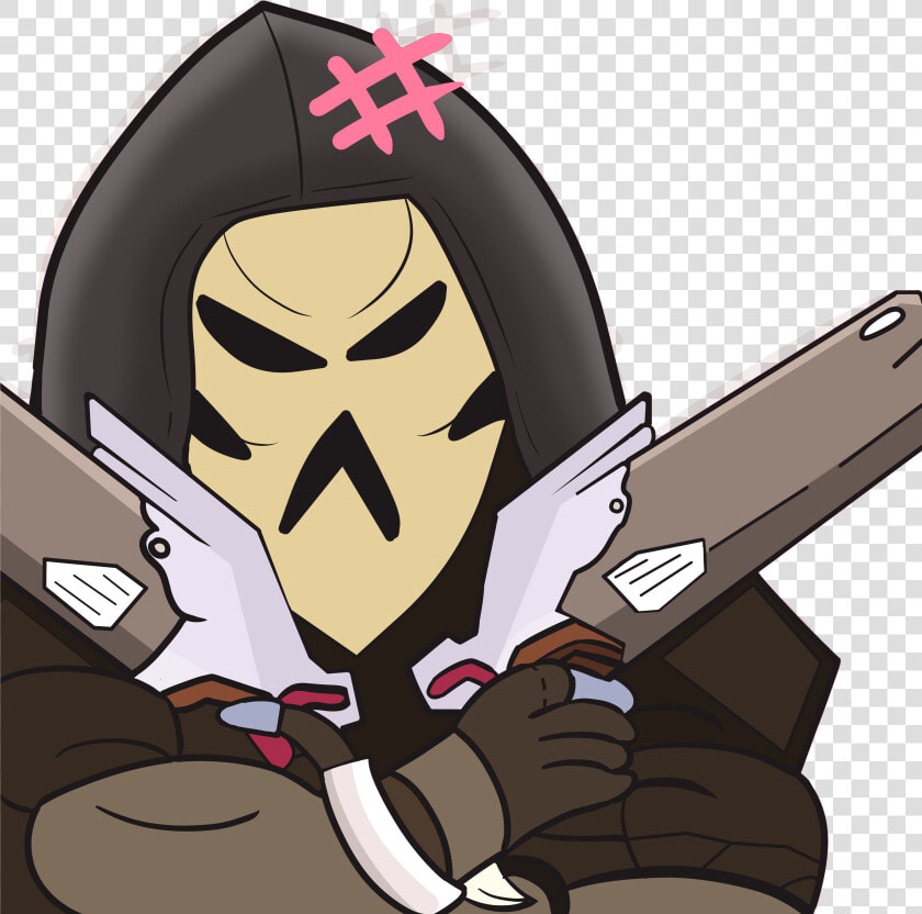 Overwatch Reaper Drawing   Owl Reaper Twitch Emote  HD Png DownloadTransparent PNG