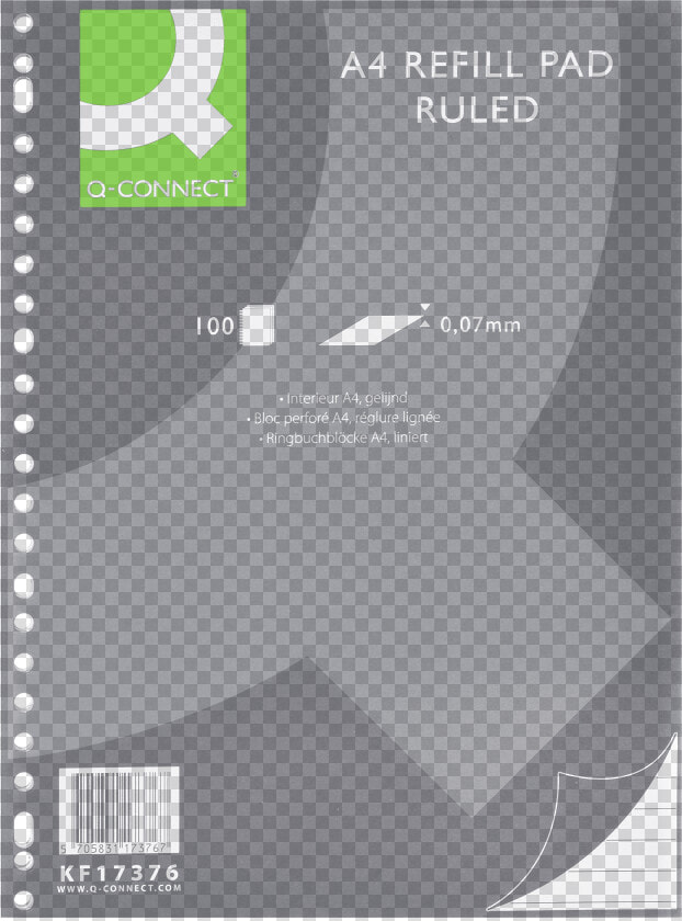 Value A4 Refill Pad Ruled 70gsm 100 Sheets Pk10   Sketch Pad  HD Png DownloadTransparent PNG