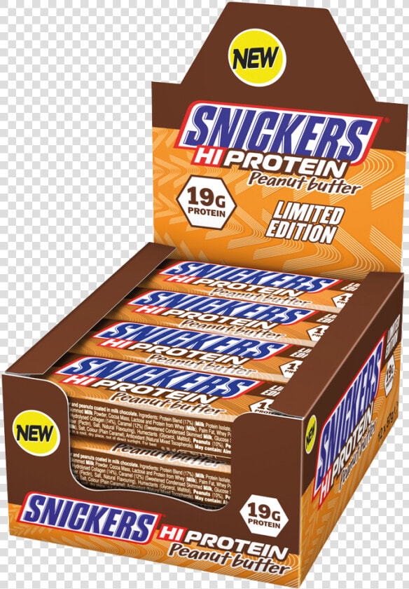 Snickers Hi protein Bars Limited Edition 12x57g   Snickers Protein Bar Limited Edition  HD Png DownloadTransparent PNG