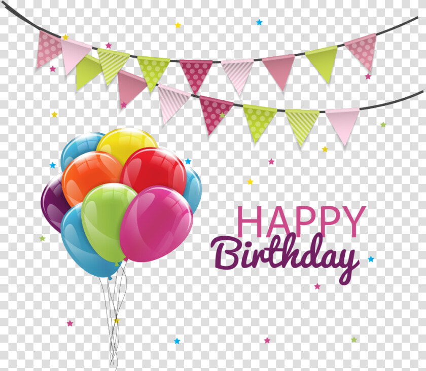 Birthday Cake Balloon Party   Birthday Party Vector Png  Transparent PngTransparent PNG