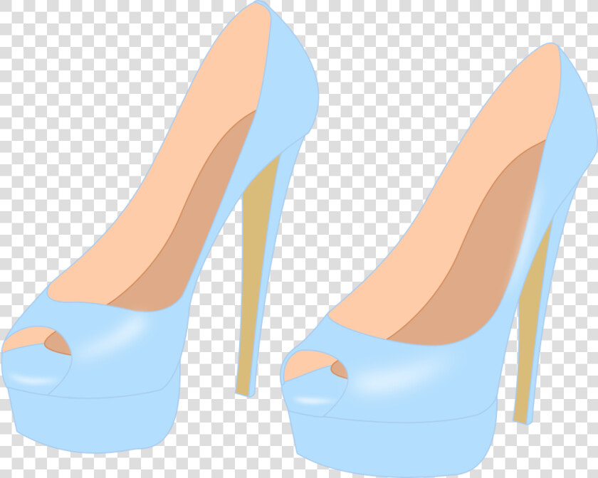 High Heels   Clipart High Heel Biru  HD Png DownloadTransparent PNG