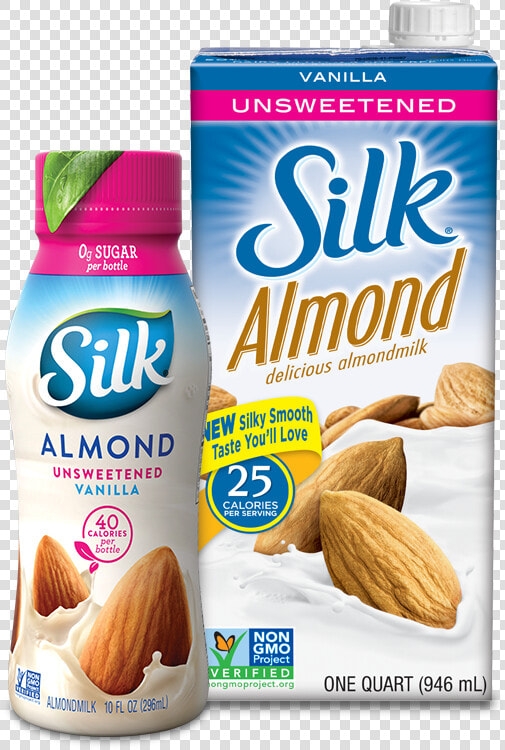 Silk Unsweetened Almond Milk  HD Png DownloadTransparent PNG