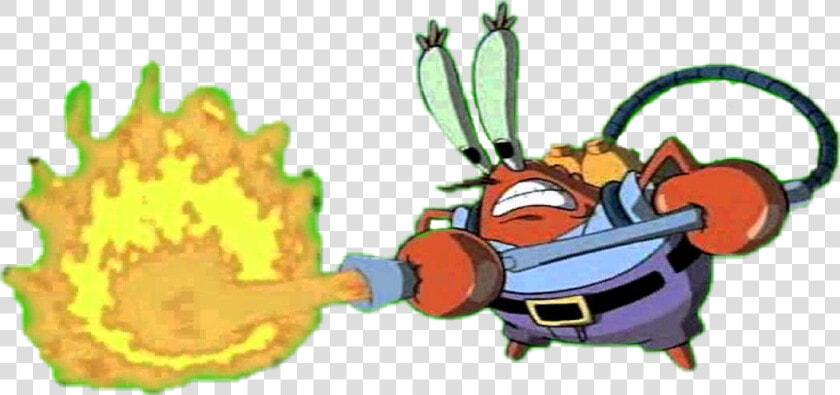  flamethrower  fire  mr  krabs   Mr Krabs Flame Thrower Transparent  HD Png DownloadTransparent PNG