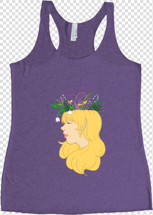 Flower Crown Racerback Tank Top   Sleeveless Shirt  HD Png DownloadTransparent PNG