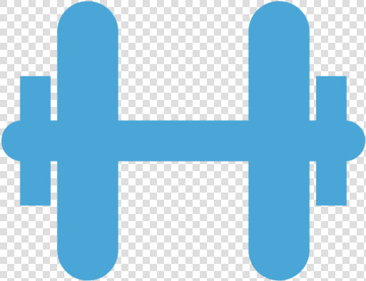 Blue Dumbbell Icon Free  HD Png DownloadTransparent PNG