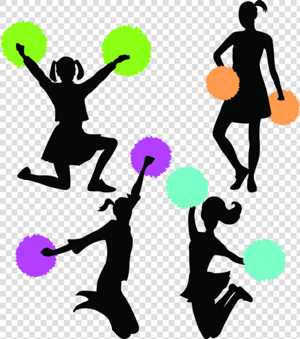 Cheerleading Pom pom Clip Art   Cheerleader Vector  HD Png DownloadTransparent PNG