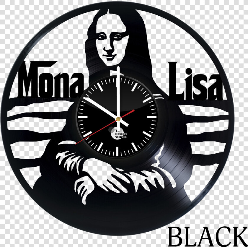 Mona Lisa Vinyl Wall Clock Big   Relógio De Vinil Mona Lisa  HD Png DownloadTransparent PNG