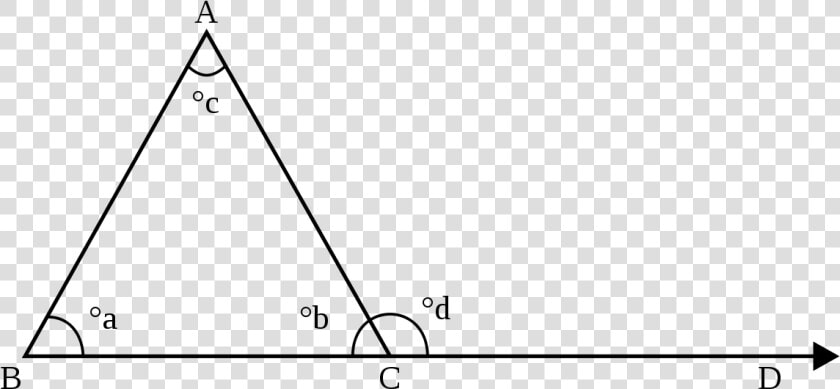 Exterior Angle Theorem  HD Png DownloadTransparent PNG