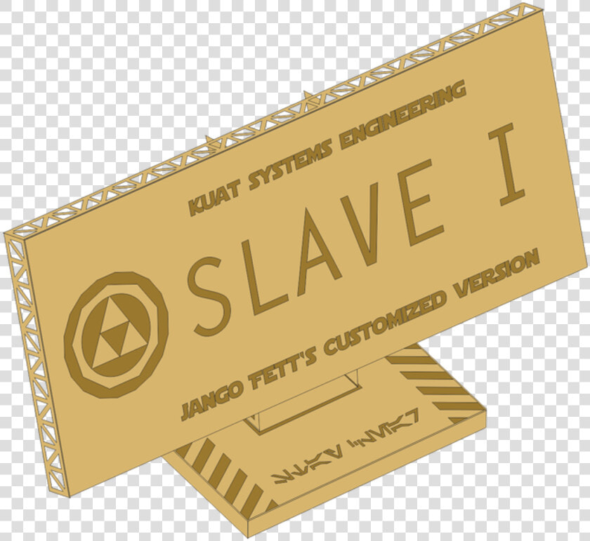 Green Strawberry Label ”jango Fett´s Slave I” Photoetch   Signage  HD Png DownloadTransparent PNG