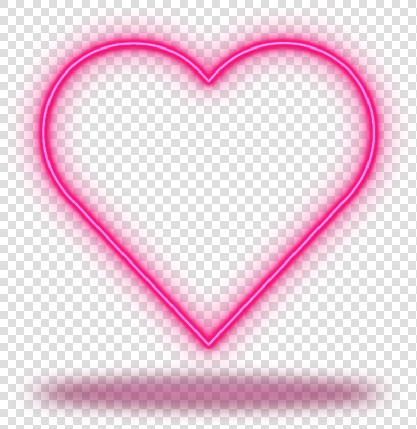  neon  неон  heart  love  valentinesday  frame  4asno4i  HD Png DownloadTransparent PNG