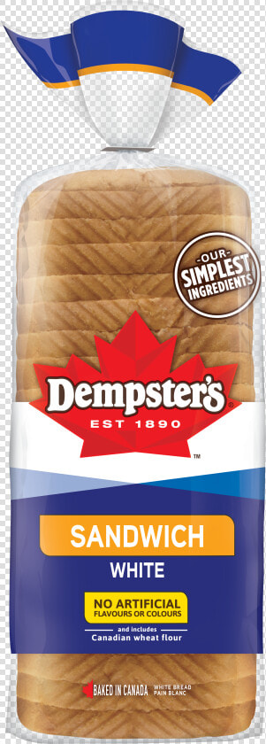 Dempster S® White Sandwich Bread   Dempsters Whole Wheat Bread  HD Png DownloadTransparent PNG