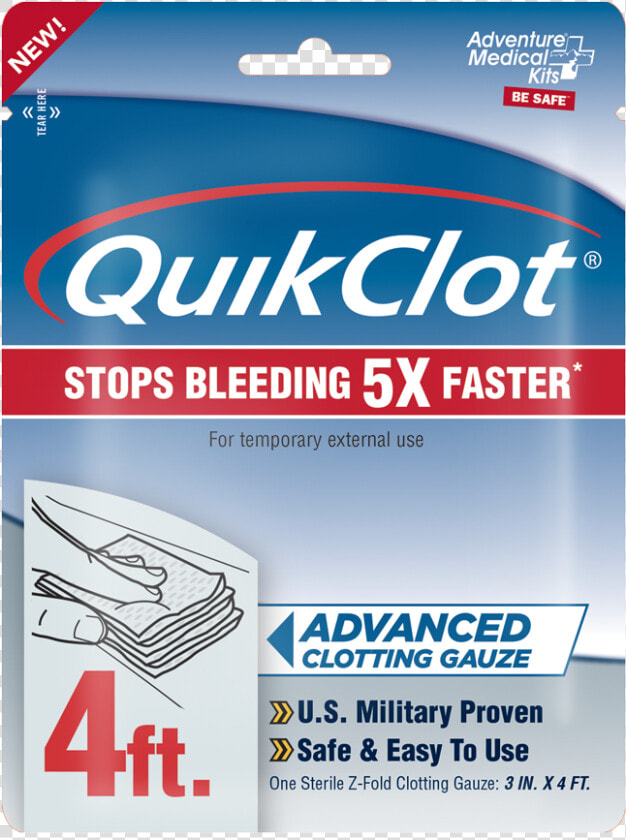 Quikclot 4ft Gauze   General Supply  HD Png DownloadTransparent PNG