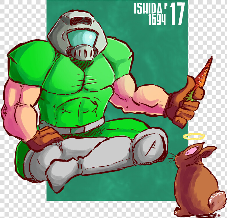 Cute Doomguy And Daisy  HD Png DownloadTransparent PNG