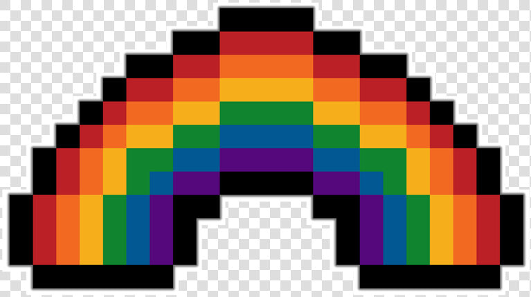 Lgbtq Pride Pixel Rainbow In The Shape Of A Traditional   Piskel Donut  HD Png DownloadTransparent PNG