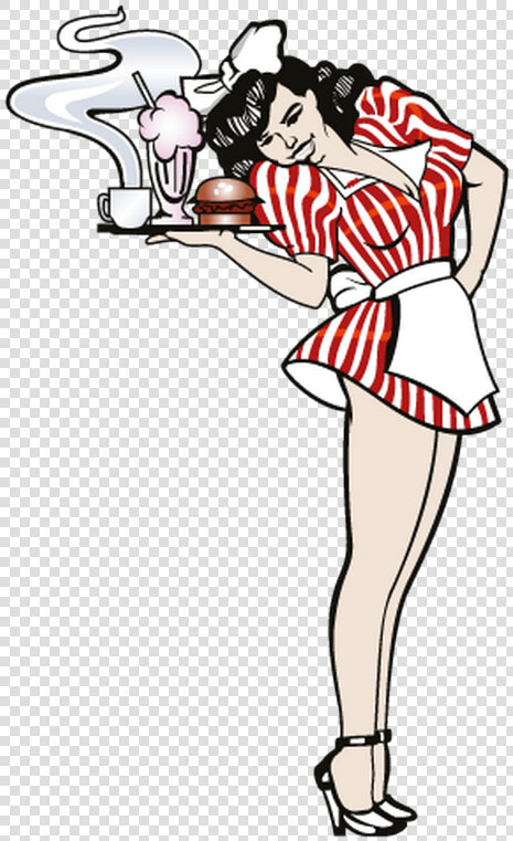 Diner Waitress Vector  HD Png DownloadTransparent PNG