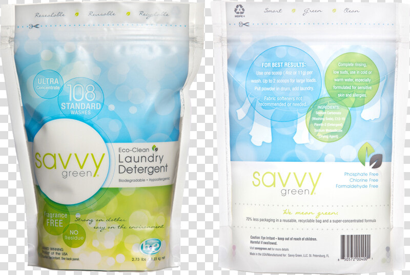 Green Laundry Detergent   Savy Green Detergent  HD Png DownloadTransparent PNG