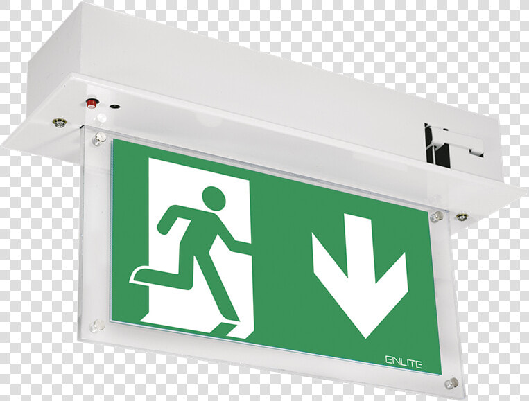 Recess Emergency Exit Sign   Teknoware Emergency Light  HD Png DownloadTransparent PNG