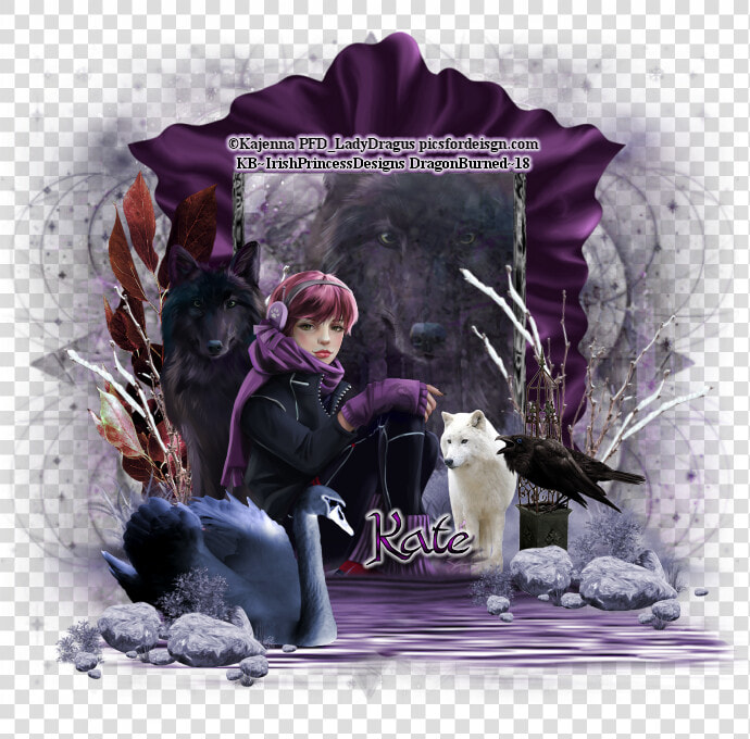 Ptu Gothic Winter Wolf Cluster Frames   Illustration  HD Png DownloadTransparent PNG