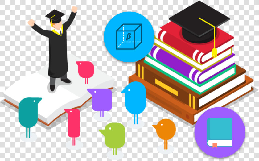 Graphic Showing Texthelper Icons With A Graduate Who   Higher Education  HD Png DownloadTransparent PNG