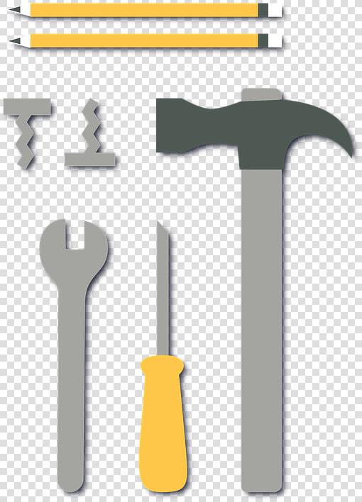 Tools  Construction  Hammer  Pencil  Screwdriver  HD Png DownloadTransparent PNG