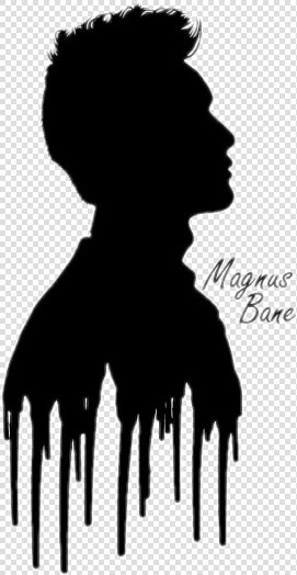  themortalinstruments  osinstrumentosmortais  shadowhunters   Magnus Bane Silhouette  HD Png DownloadTransparent PNG