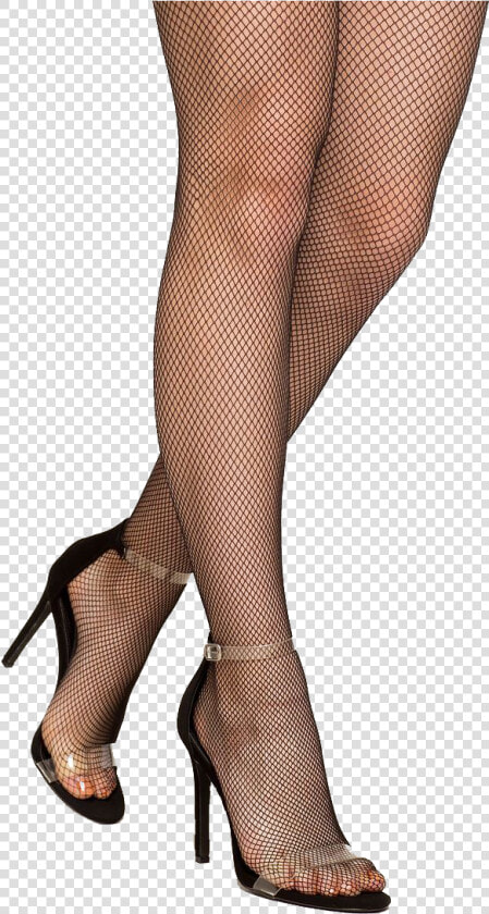 Black Stockings And Heels   Fishnet Stockings And Sandals  HD Png DownloadTransparent PNG