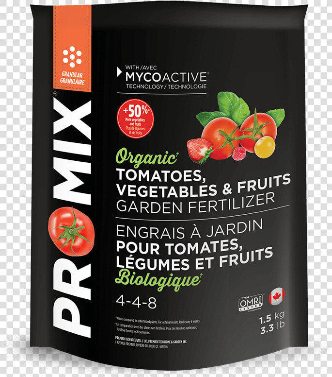 Pro Mix Organic Garden Fertilizer For Tomatoes  Vegetables   Plum Tomato  HD Png DownloadTransparent PNG