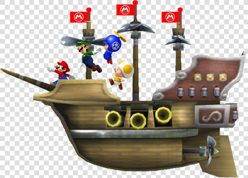 Airship Mario   Png Download   Yellow Toad From Mario  Transparent PngTransparent PNG