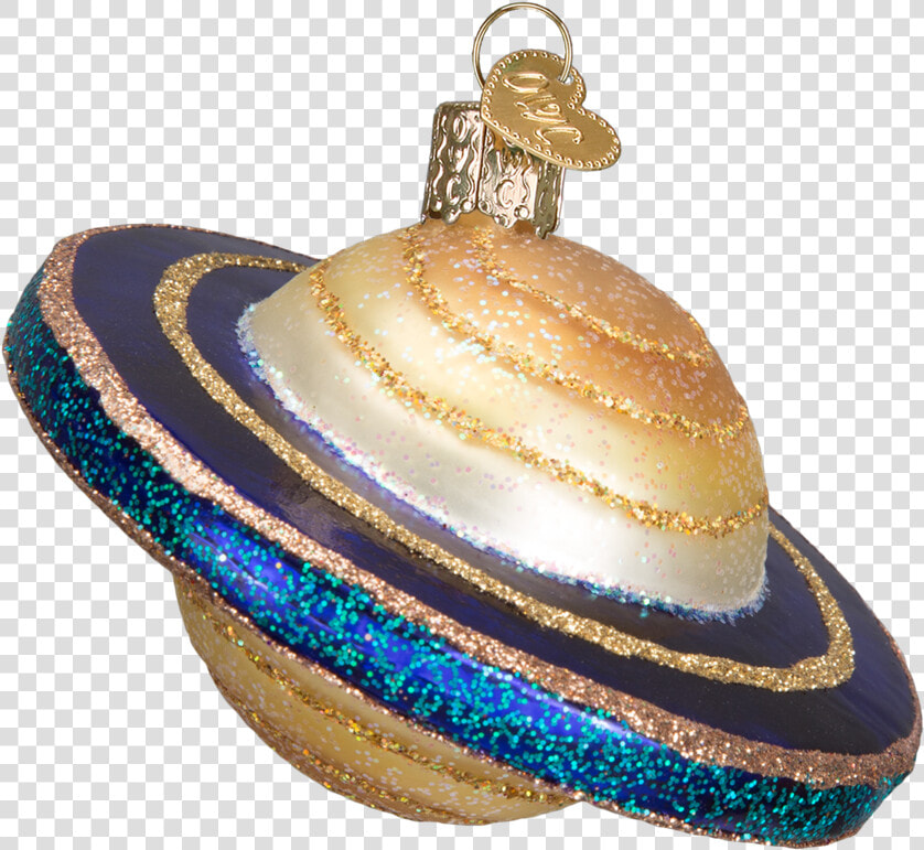 Saturn Planet Old World Glass Ornament   Old World Christmas Planet Saturn Glass Ornament 22032  HD Png DownloadTransparent PNG