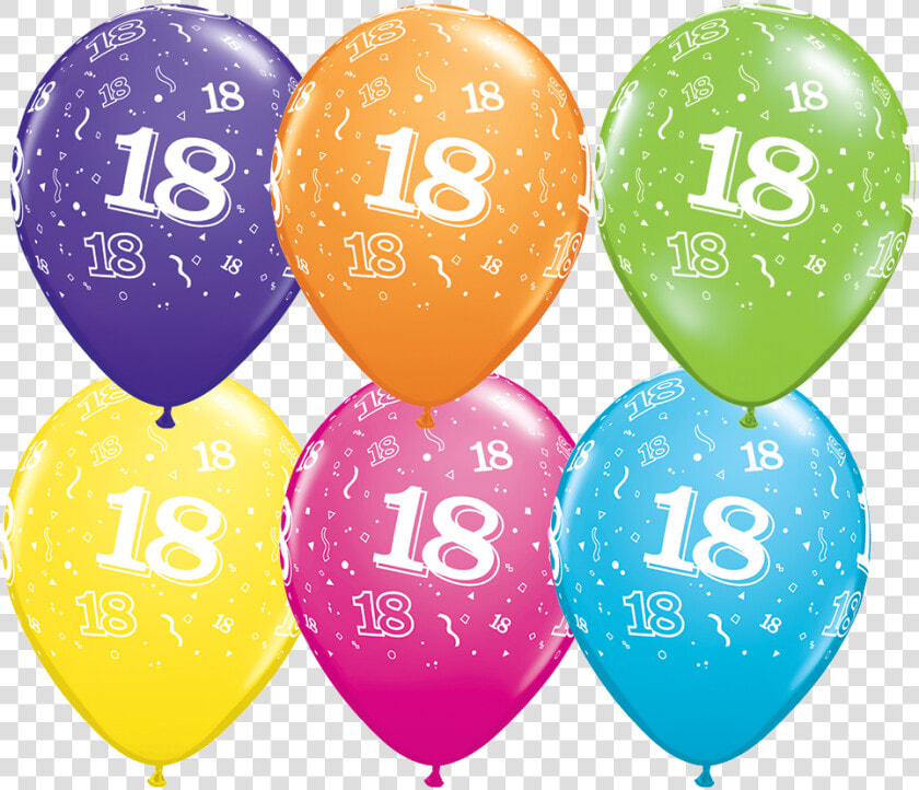 18th Birthday Latex Balloons   7th Birthday Balloons Png  Transparent PngTransparent PNG