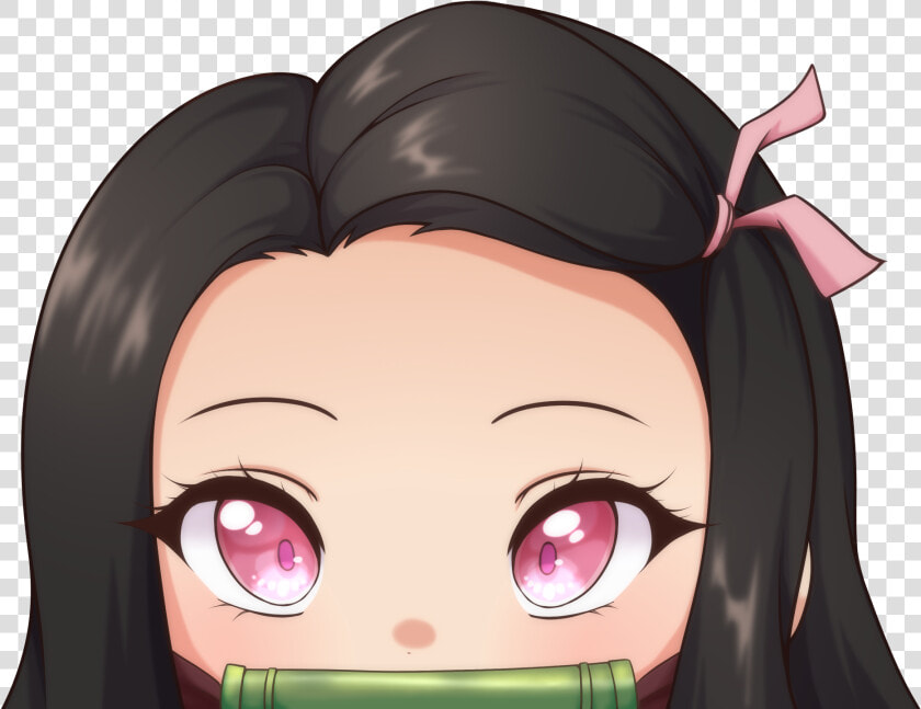 Image Of Nezuko Peeker   Cartoon  HD Png DownloadTransparent PNG