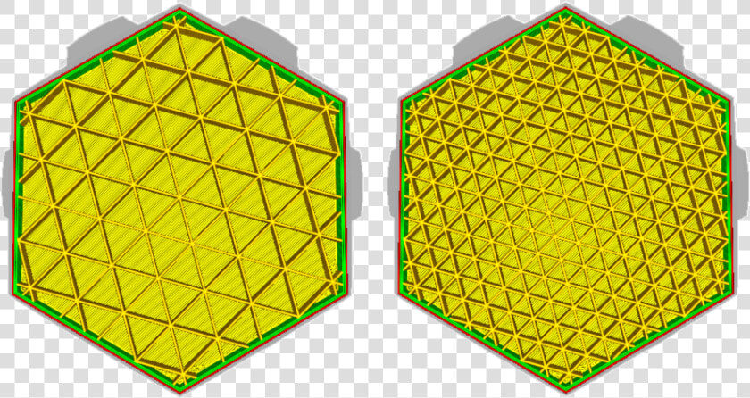 A Comparison Of High And Low Infill Density Data viewer   Infill Patterns Cura  HD Png DownloadTransparent PNG