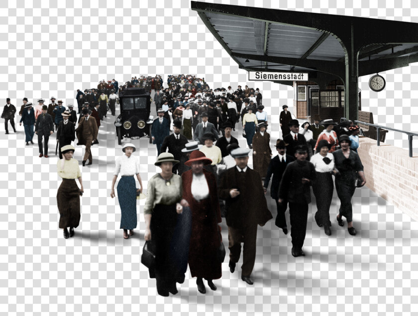 Mitarbeiter Siemensstadt   Crowd  HD Png DownloadTransparent PNG