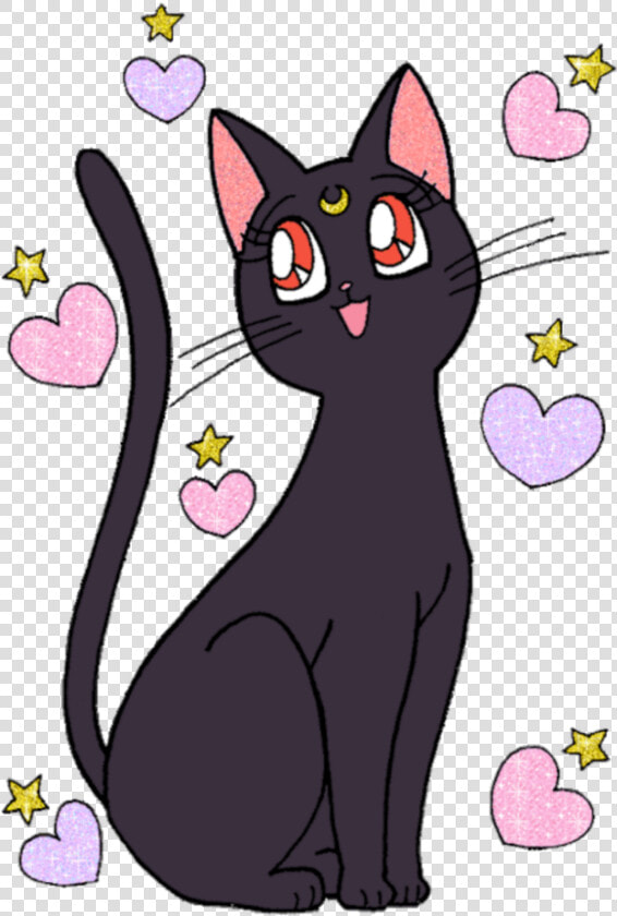 Sailor Chibi Moon Transparent   Luna Sailor Moon Sticker  HD Png DownloadTransparent PNG