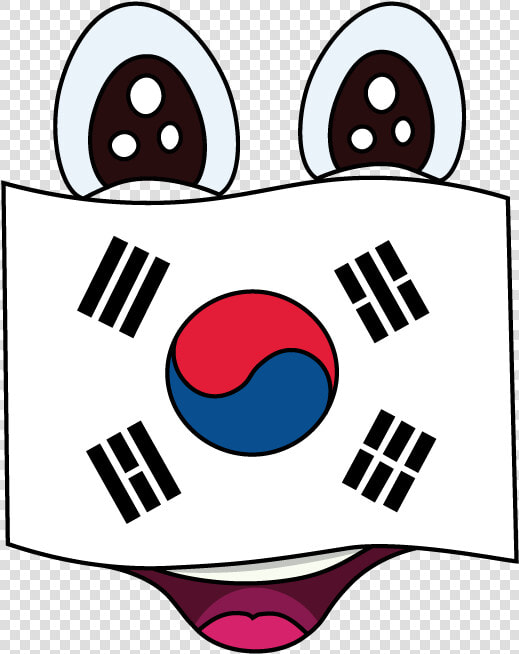 Easy Korean Flag North Draw   Draw South Korea Flag  HD Png DownloadTransparent PNG