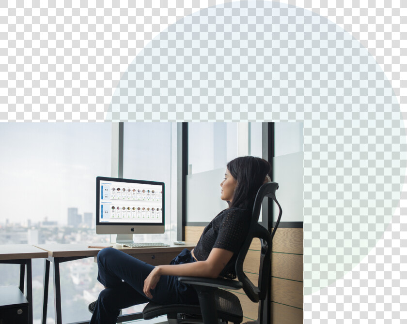 Corporate Woman Desk  HD Png DownloadTransparent PNG