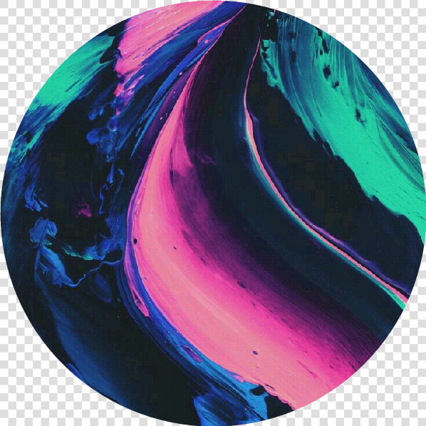 Circle Tumblr Aesthetic Overlay Paint Black Blue Pink   Black Blue Pink Aesthetic  HD Png DownloadTransparent PNG