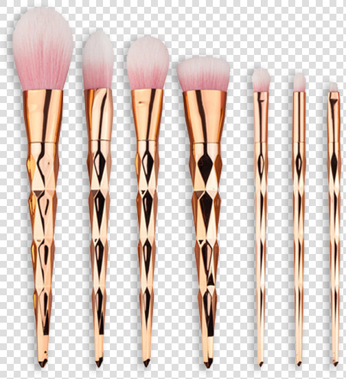 Rose Gold Makeup Brushes   Rose Gold Unicorn Makeup Brushes  HD Png DownloadTransparent PNG