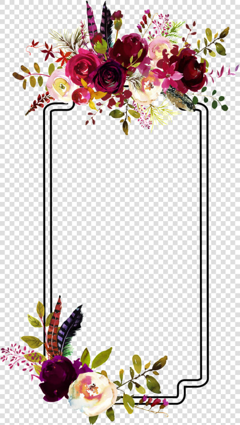 Fashion Flower Border Decoration Vector   Burgundy Flower Vector Png  Transparent PngTransparent PNG