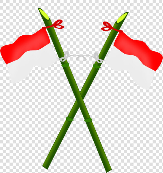 Bamboo And Indonesian Flag 2 Svg Clip Arts   Indonesian Flag Clip Art  HD Png DownloadTransparent PNG