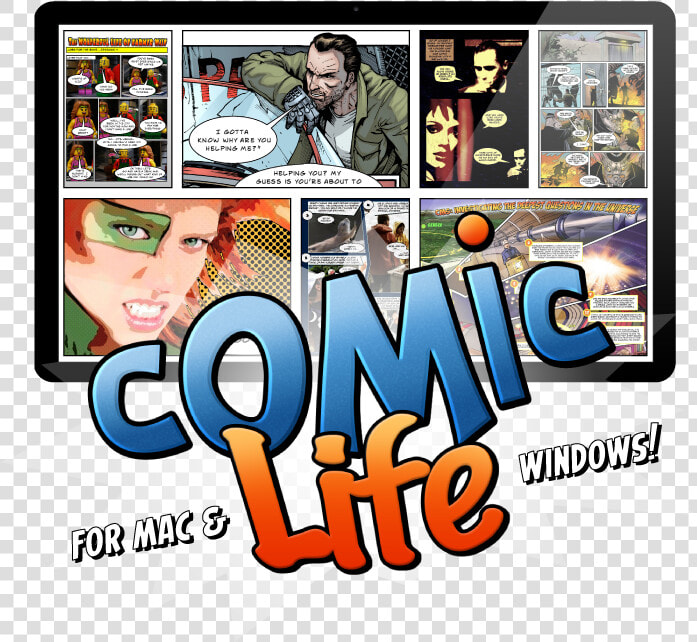 Presenting Comic Life From Plasq  For Mac And Windows   Comic Life  HD Png DownloadTransparent PNG