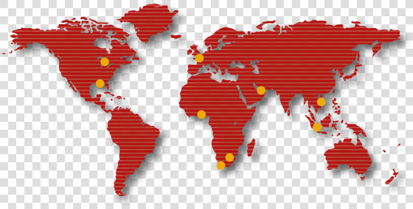 Partners Map   World Map Vector Red  HD Png DownloadTransparent PNG