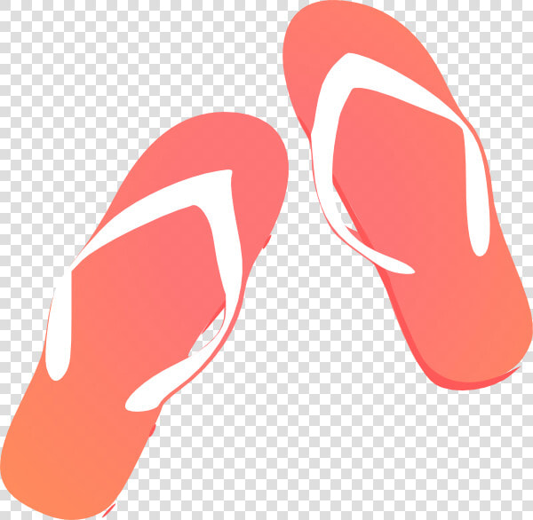 Dark Coral Flipflop Clip Art   Cartoon Blue Flip Flops  HD Png DownloadTransparent PNG